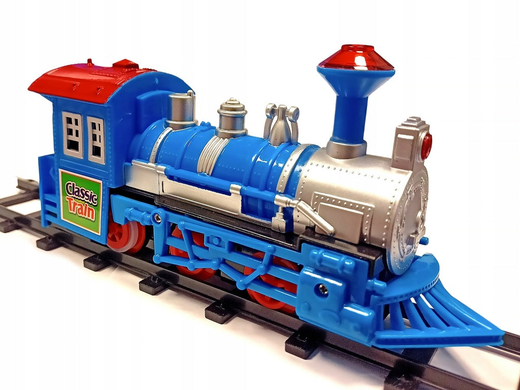 Elektrinis traukinys su trasa