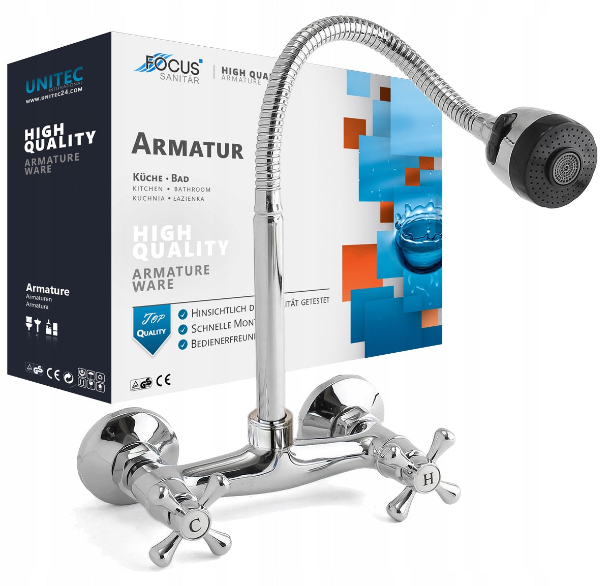 Virtuvinis maišytuvas Focus Sanitar