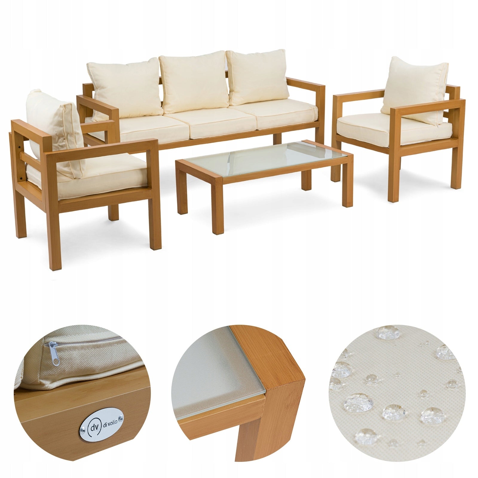 Sodo baldų komplektas diVolio