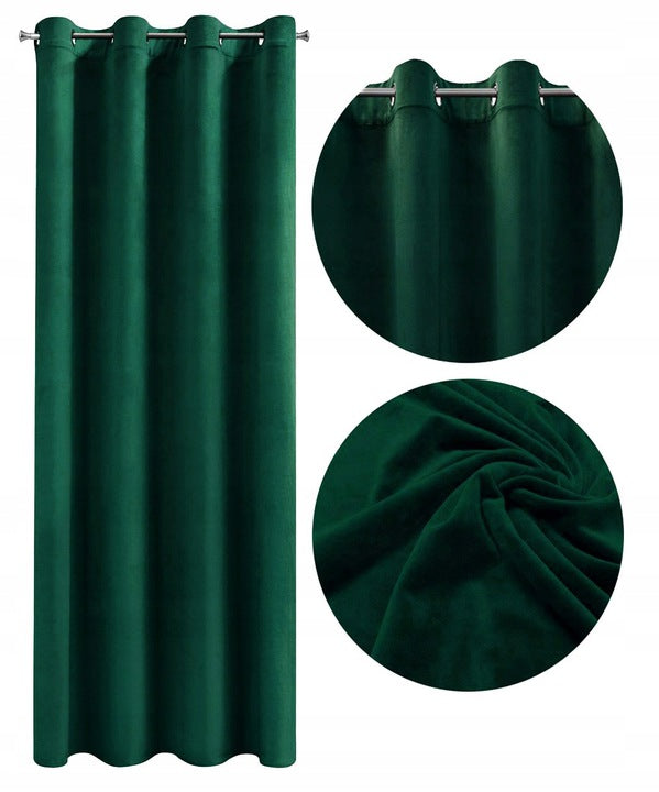 Naktinė užuolaida velvet su žiedais 250 cm x 140 cm 12spalvų