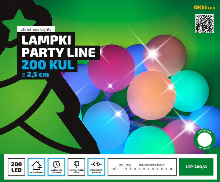 200 LED elektrinė girlianda
