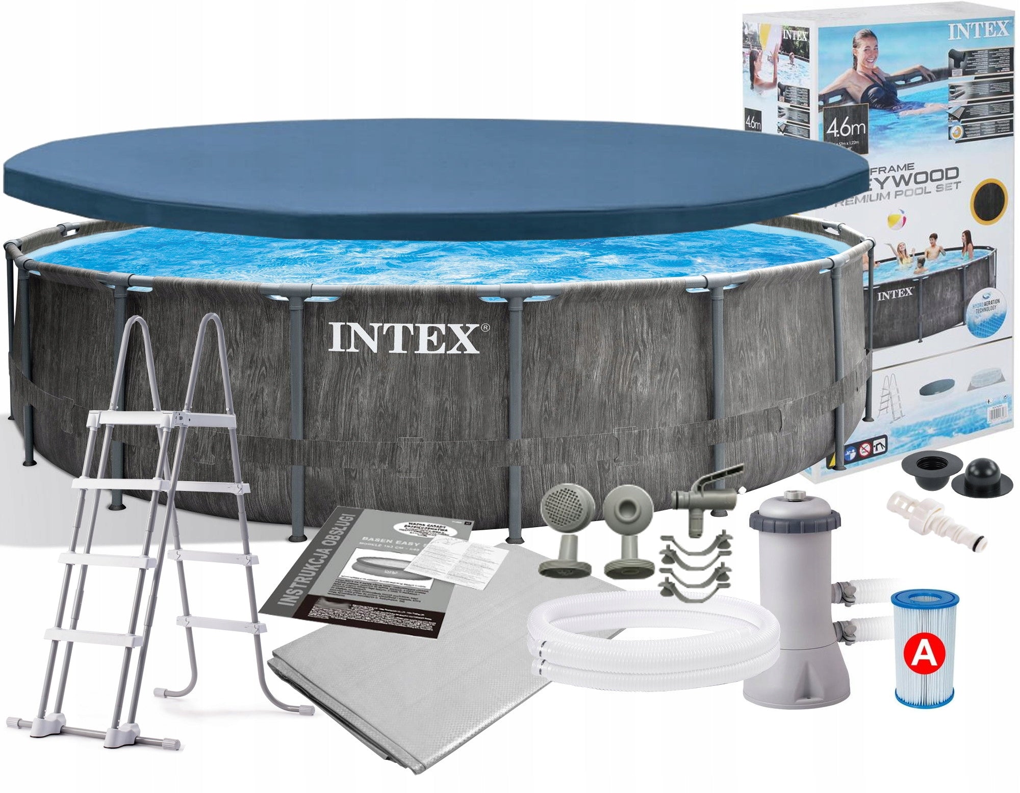 Intex Apvalus karkasinis baseinas  457 x 457 x 122cm 16805 litrai
