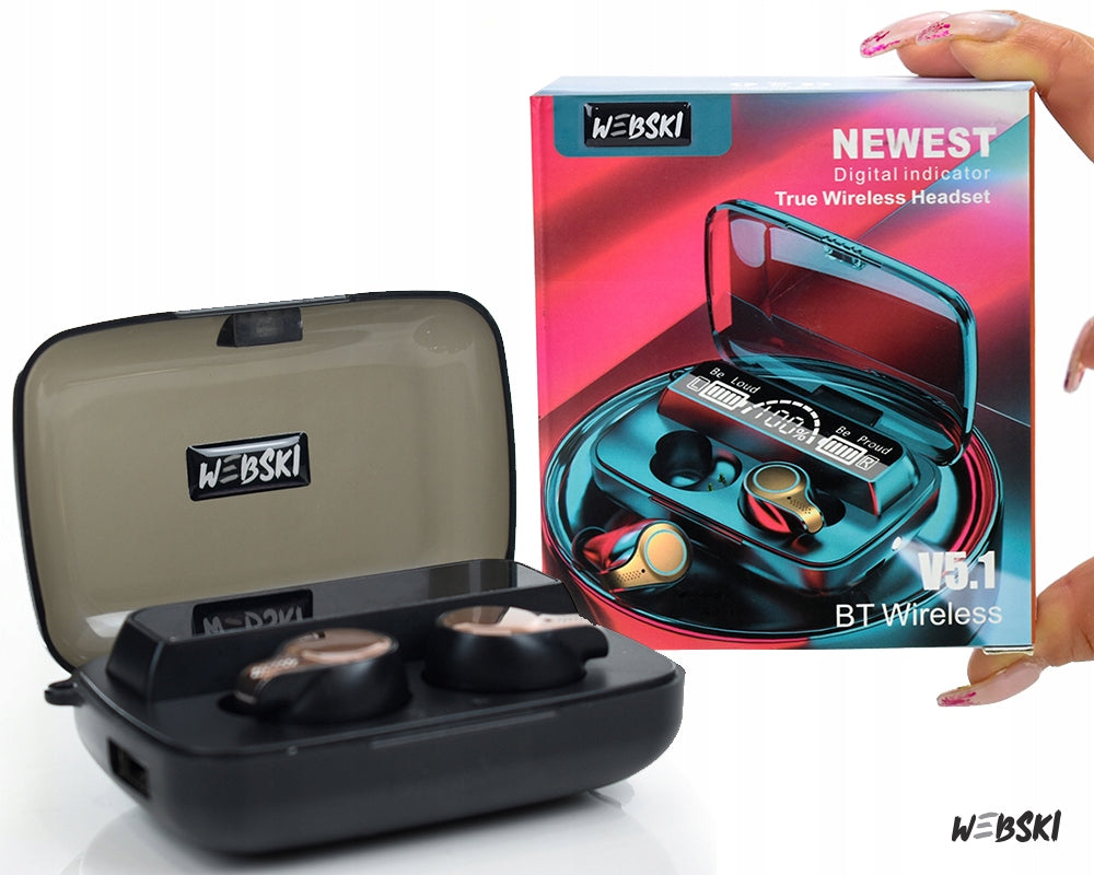 Webski M18 belaidės Bluetooth 5.0 ausinės