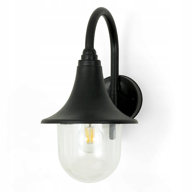 Sieninis lauko šviestuvas Kwazar Luminaire Milano 9374 juodas