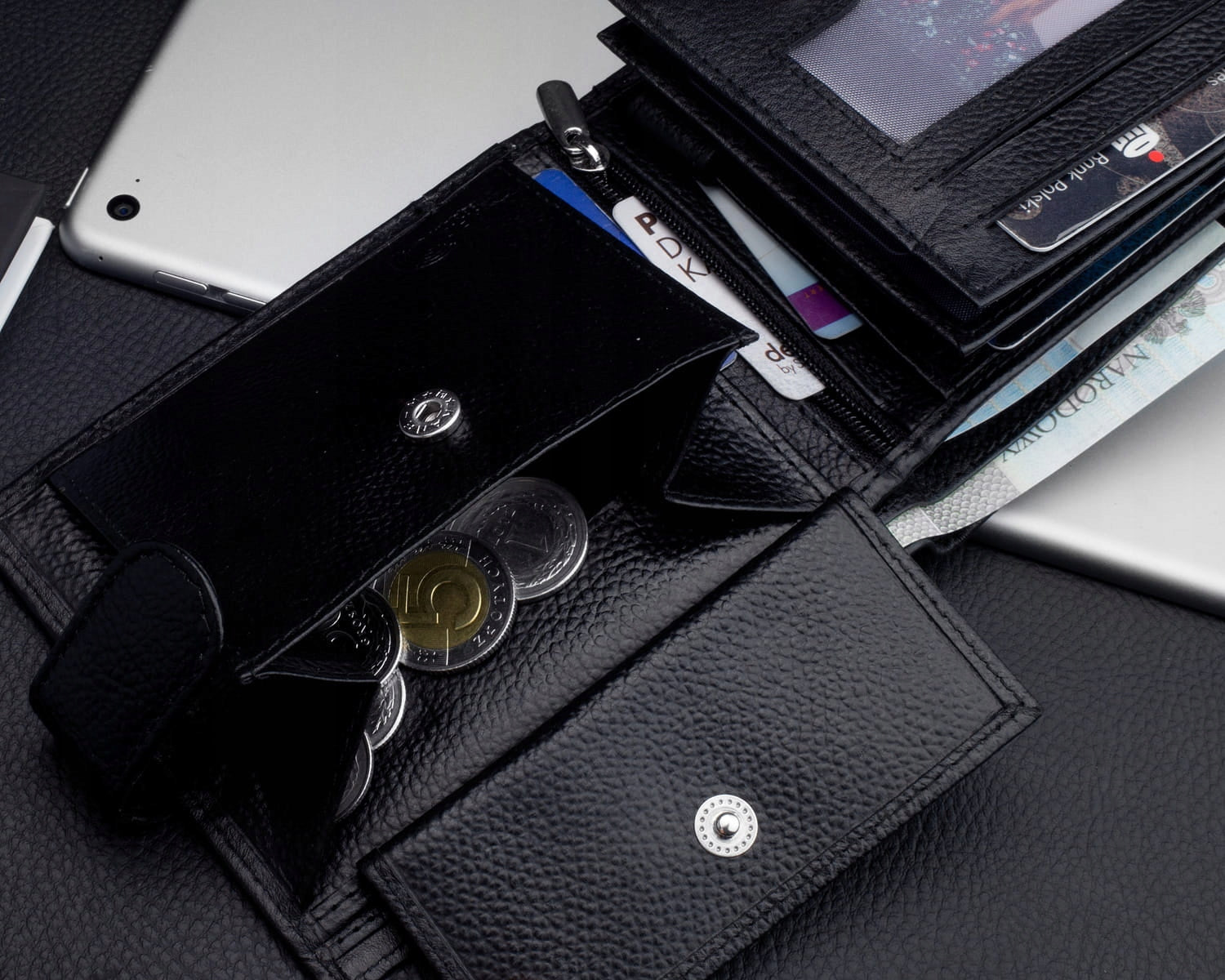 KOCHMANSKI vyriška odinė piniginė RFID apsauga