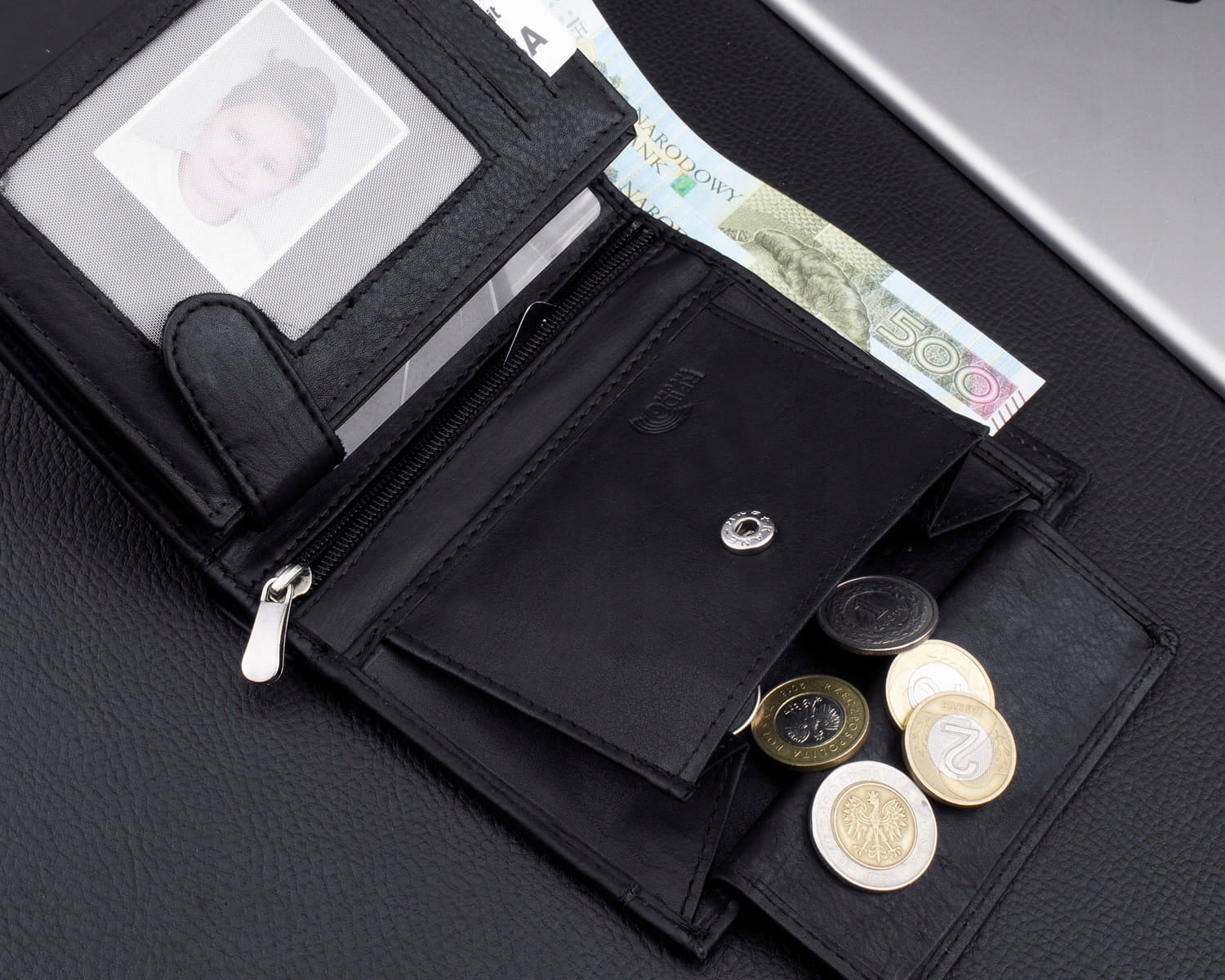 KOCHMANSKI vyriška odinė piniginė RFID apsauga