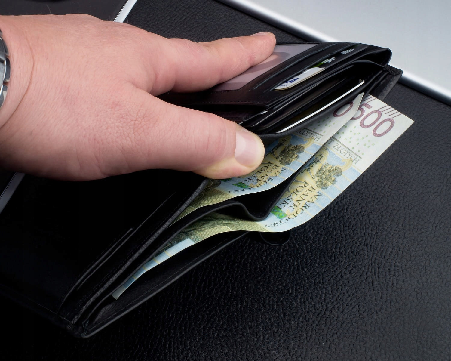 KOCHMANSKI vyriška odinė piniginė RFID apsauga