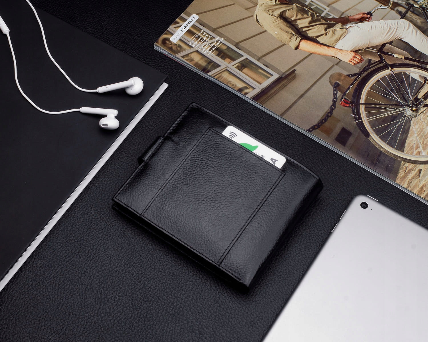 KOCHMANSKI vyriška odinė piniginė RFID apsauga