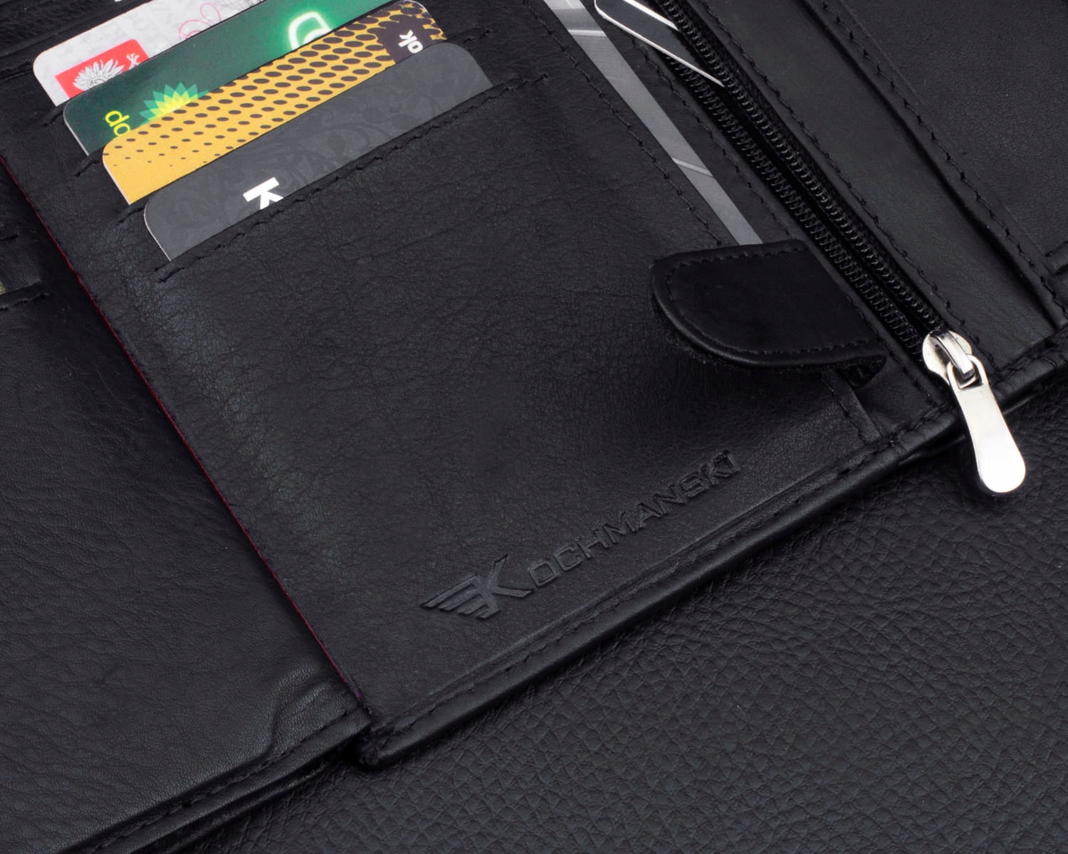 KOCHMANSKI vyriška odinė piniginė RFID apsauga