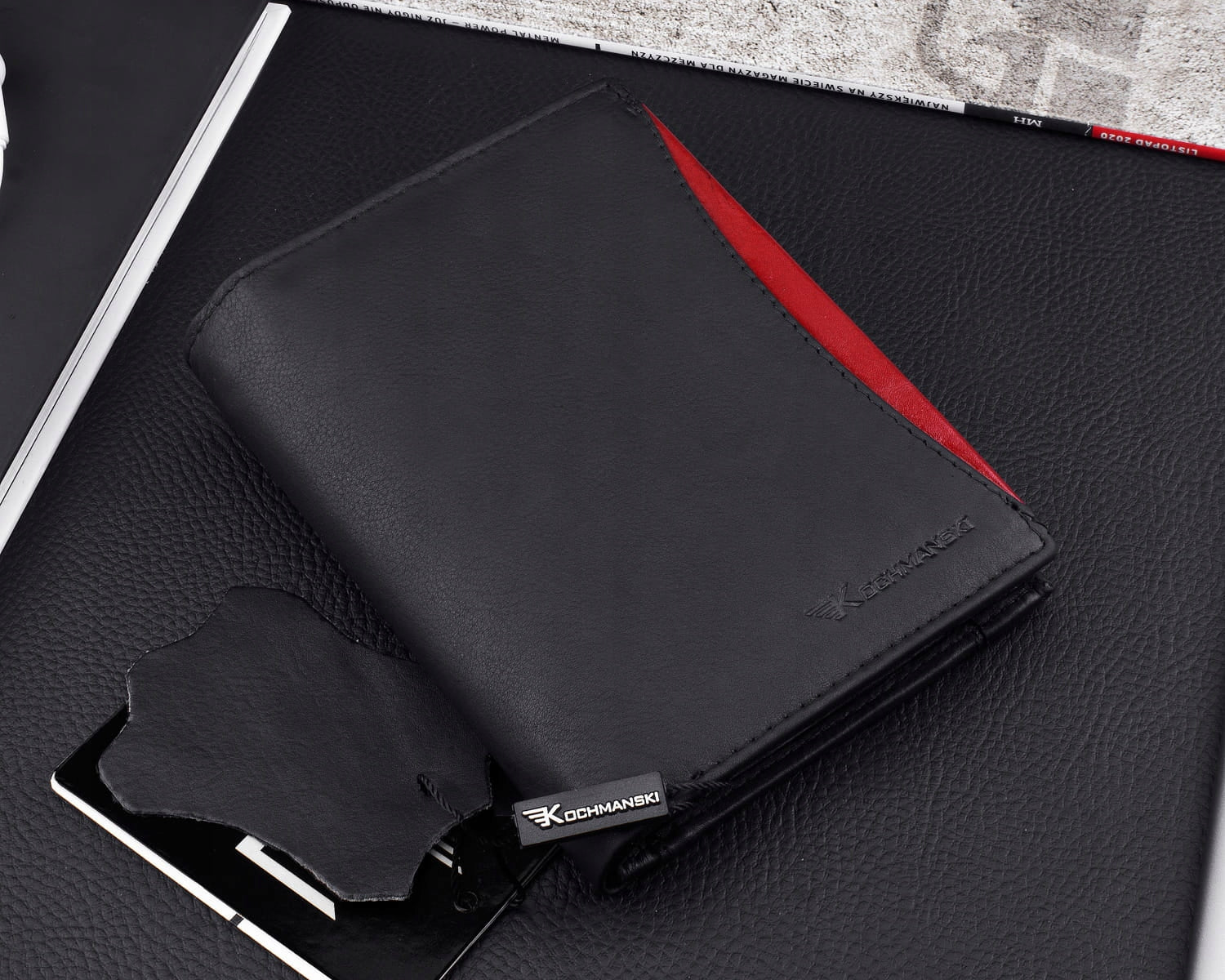 KOCHMANSKI vyriška odinė piniginė RFID apsauga