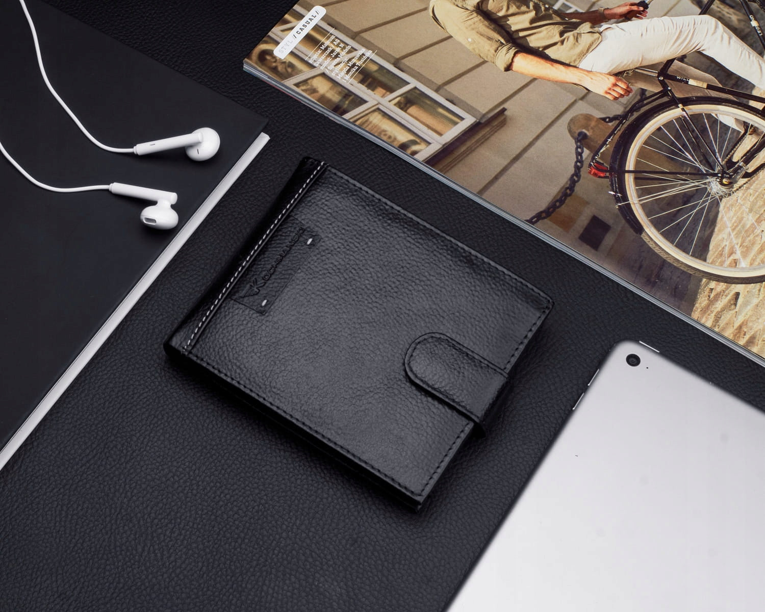 KOCHMANSKI vyriška odinė piniginė RFID apsauga