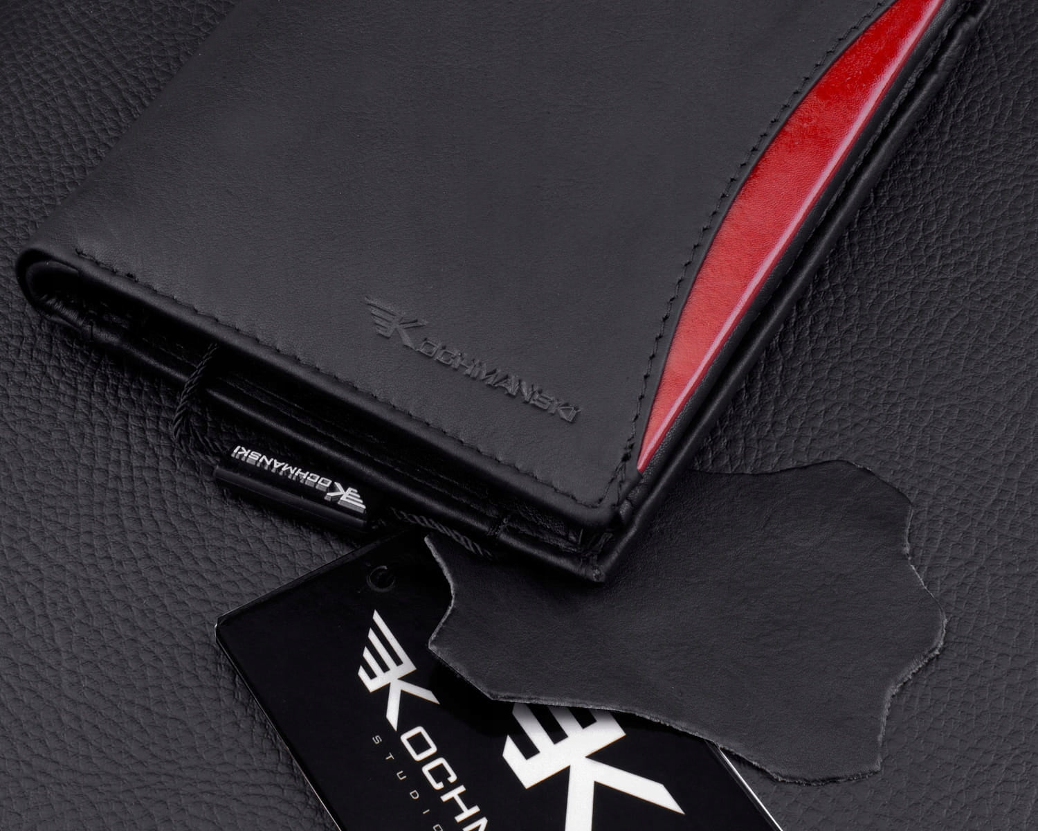 KOCHMANSKI vyriška odinė piniginė RFID apsauga