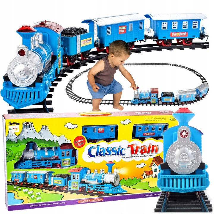 Elektrinis traukinys su šviesos ir garso efektais