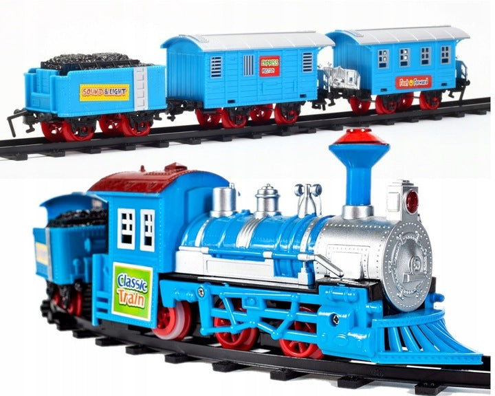 Elektrinis traukinys su šviesos ir garso efektais