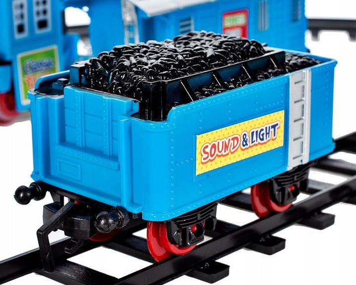 Elektrinis traukinys su šviesos ir garso efektais