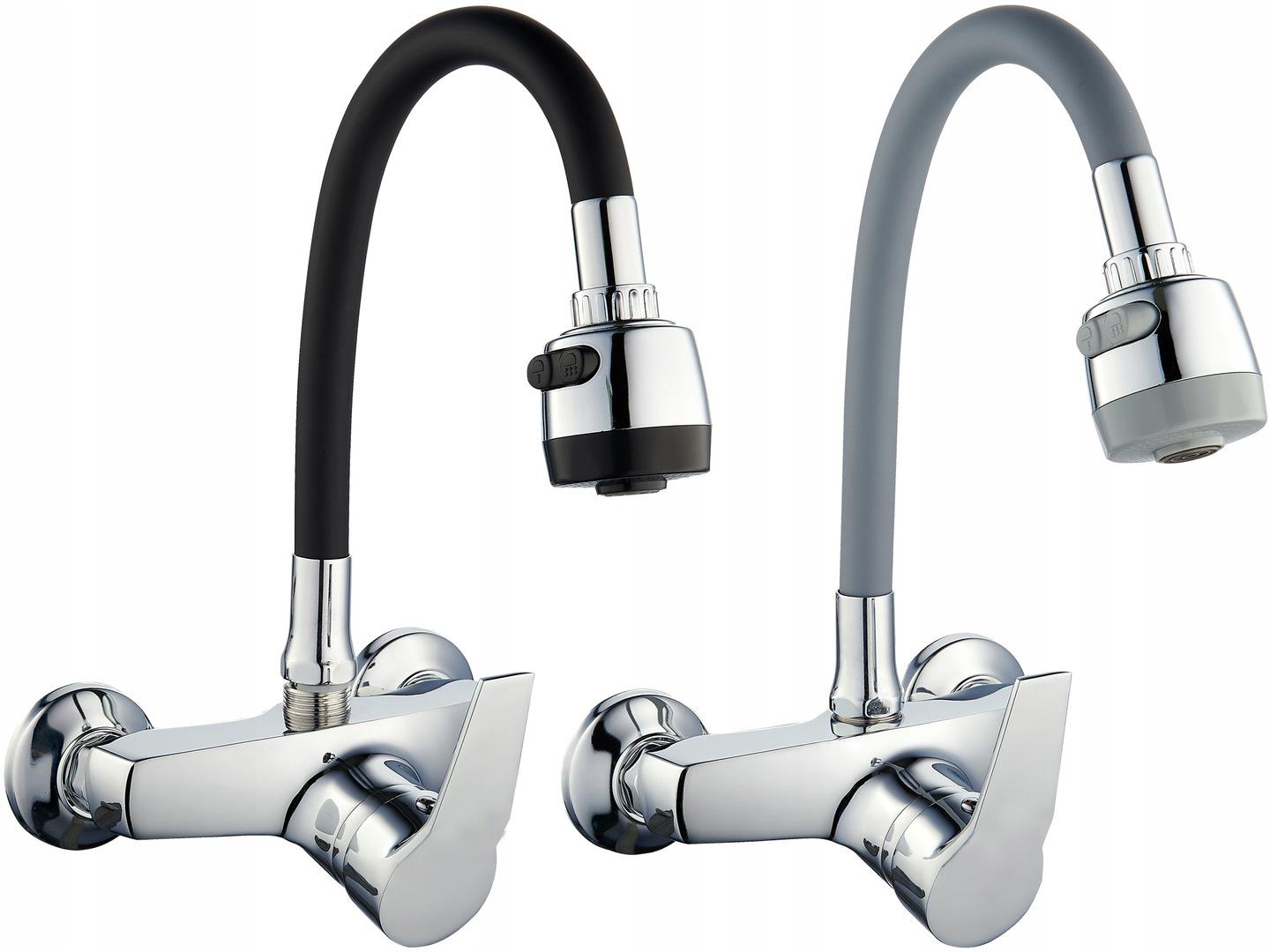 Sieninis virtuvinis maišytuvas Yoka Home Amada, chromas/juodas