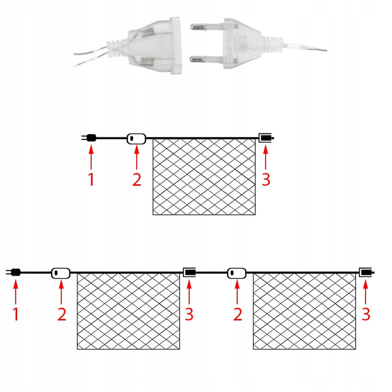 3x2m. LED tinklas