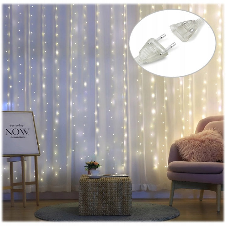 240 LED 3x2m elektrinė girlianda - varvekliai