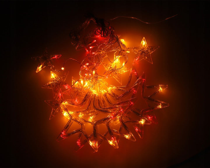 138 LED kalėdinė girlianda - žvaigždės