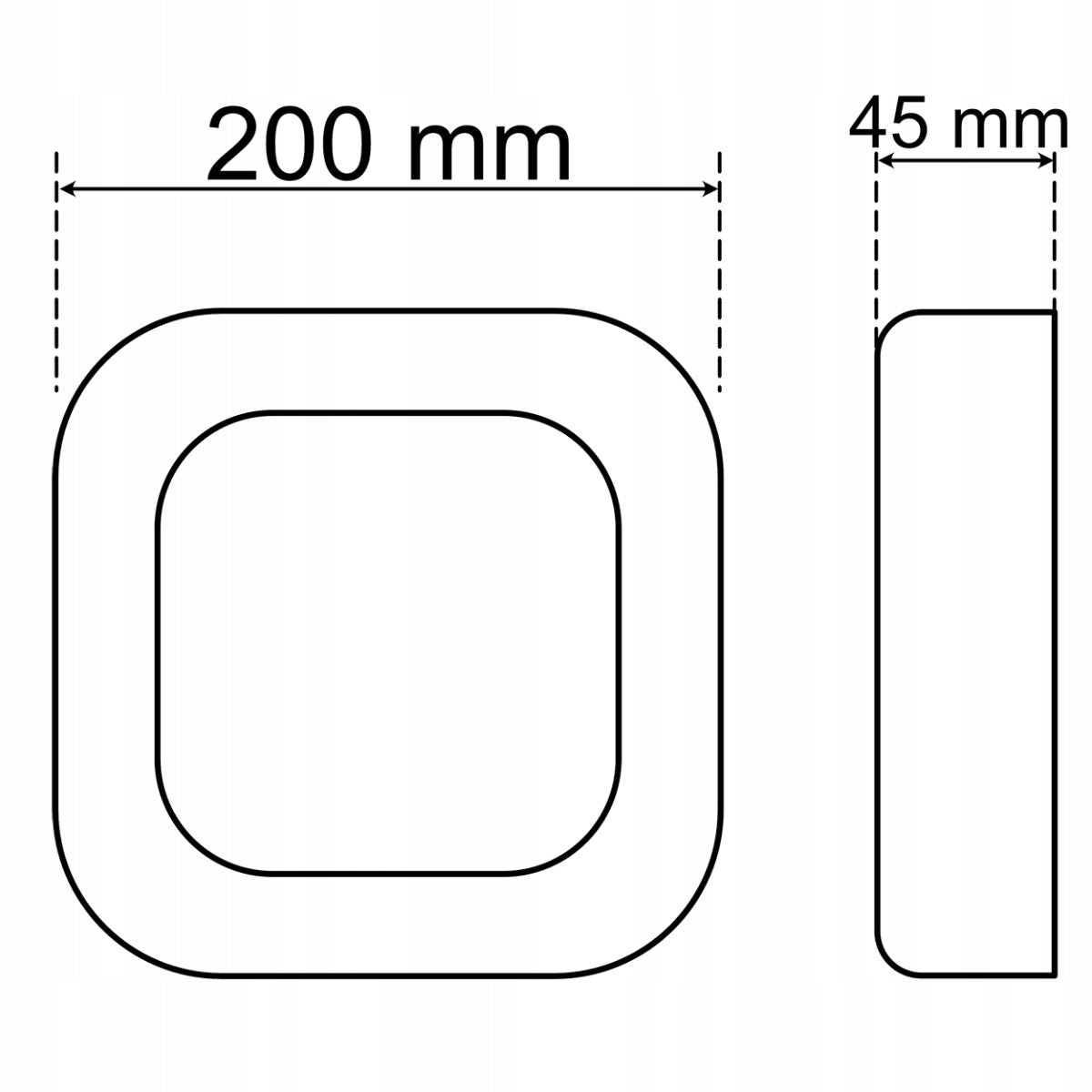 Sieninis sodo šviestuvas Lumiled IDEAOGR0075 12W