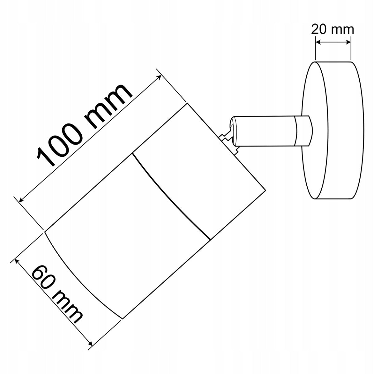 Sodo sieninė lempa Prožektorius LED GU10 IP44