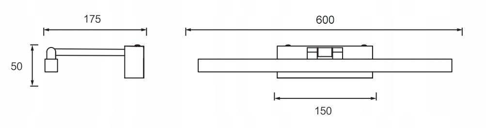 LED Sieninis šviestuvas Modern 14W