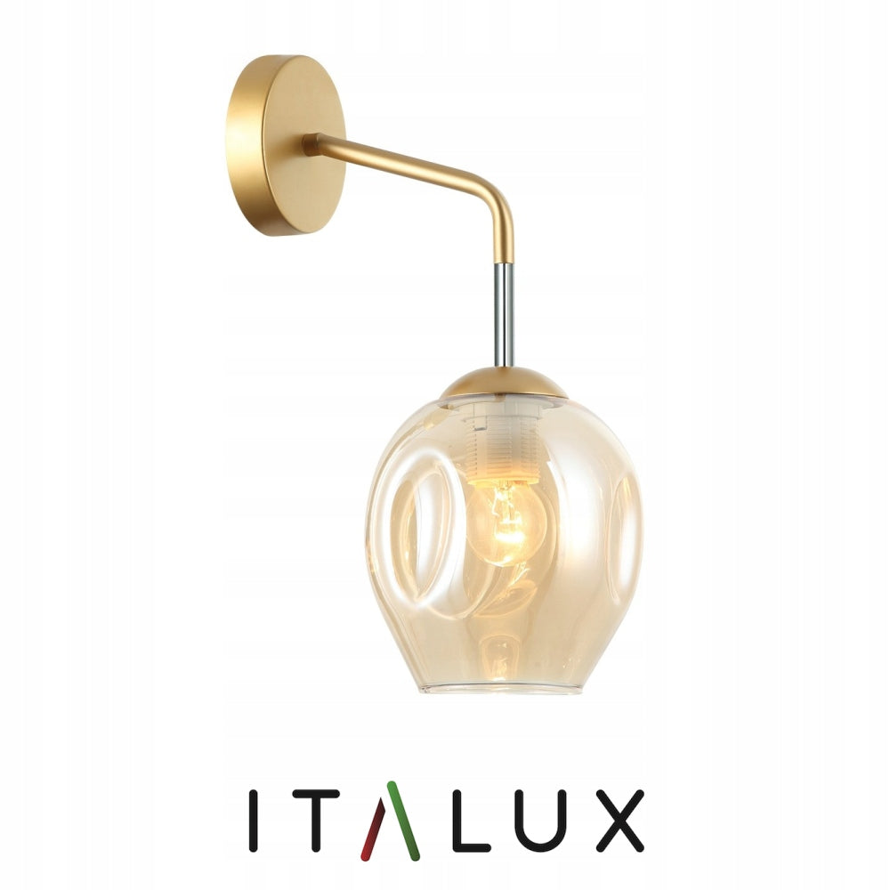 Sieninis šviestuvas Italux Borgo WL-30843-1 GD + AMB