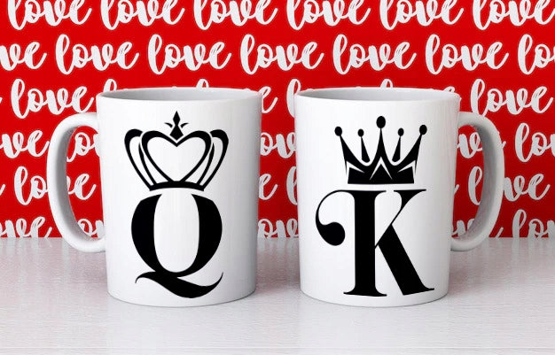 KING QUEEN Puodelių rinkinys