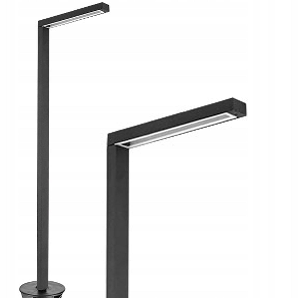 Stačiakampis apšvietimo stulpas su integruotu LED šaltiniu, 60cm, Heckermann