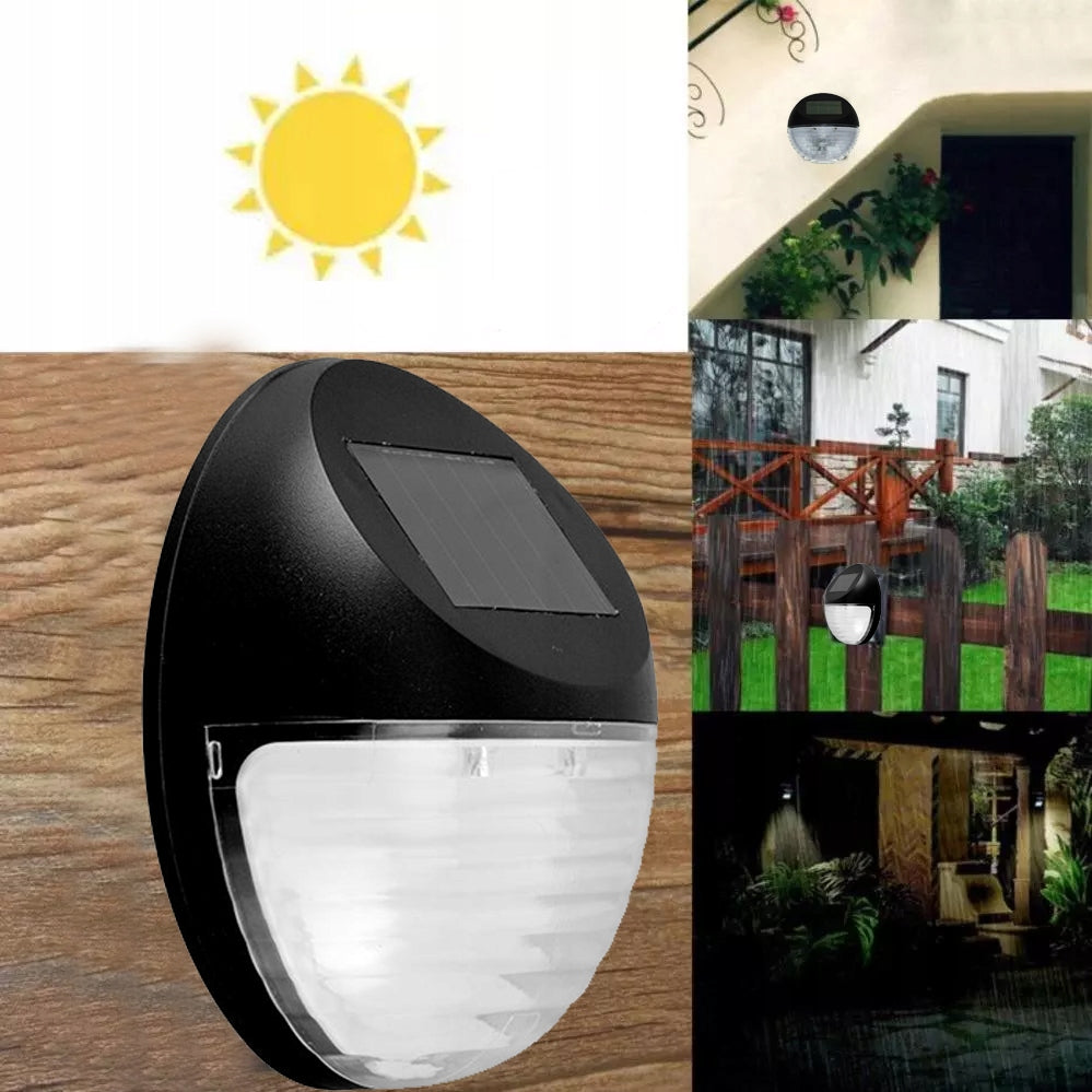 LED šviestuvas, + saulės baterija