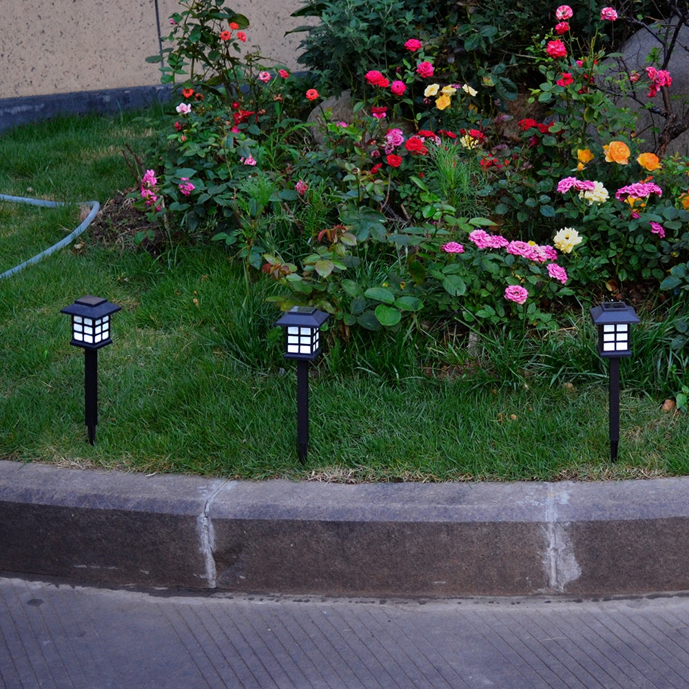 10vnt šviestuvas su saulės baterija, 35cm aukščio