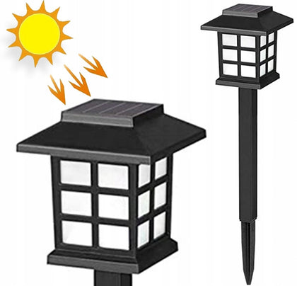 10vnt šviestuvas su saulės baterija, 35cm aukščio