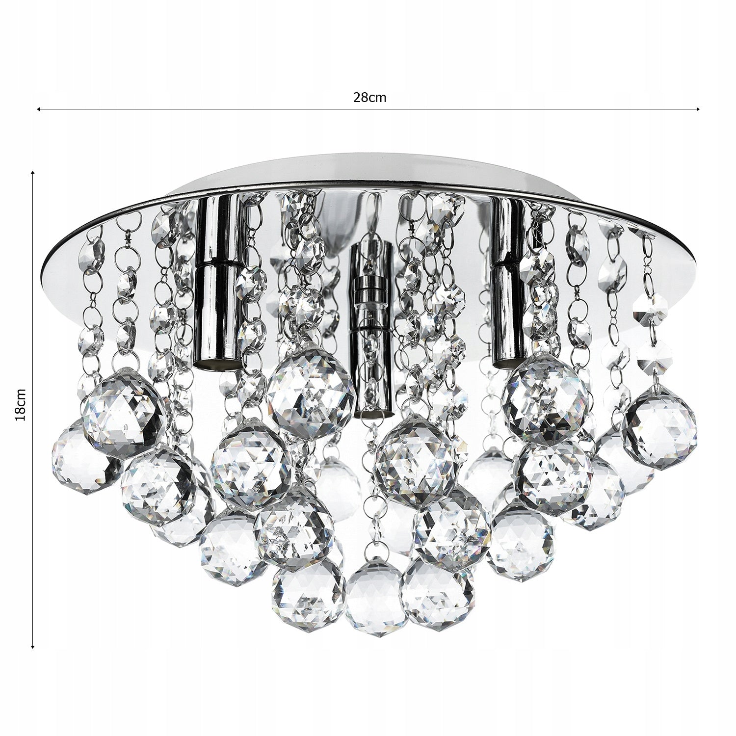 Lubinis šviestuvas Ledlux LX-1073 chromas