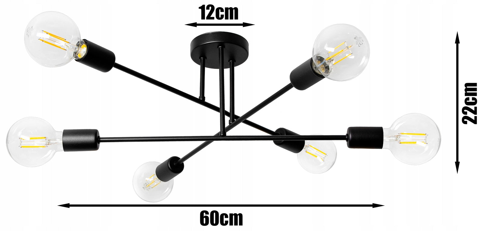 Lubinis šviestuvas LOFT EDISON LED