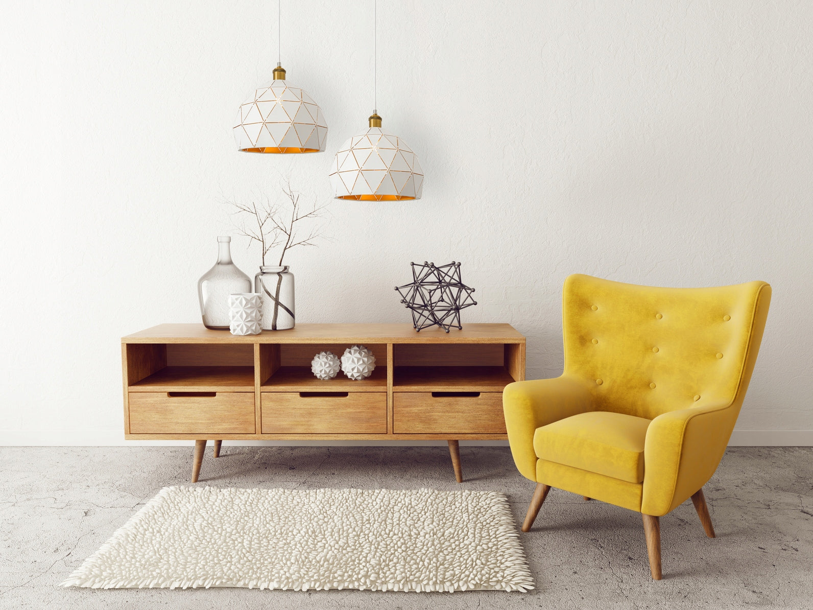 Pakabinamas šviestuvas Toollight APP249-1CP E27 baltas