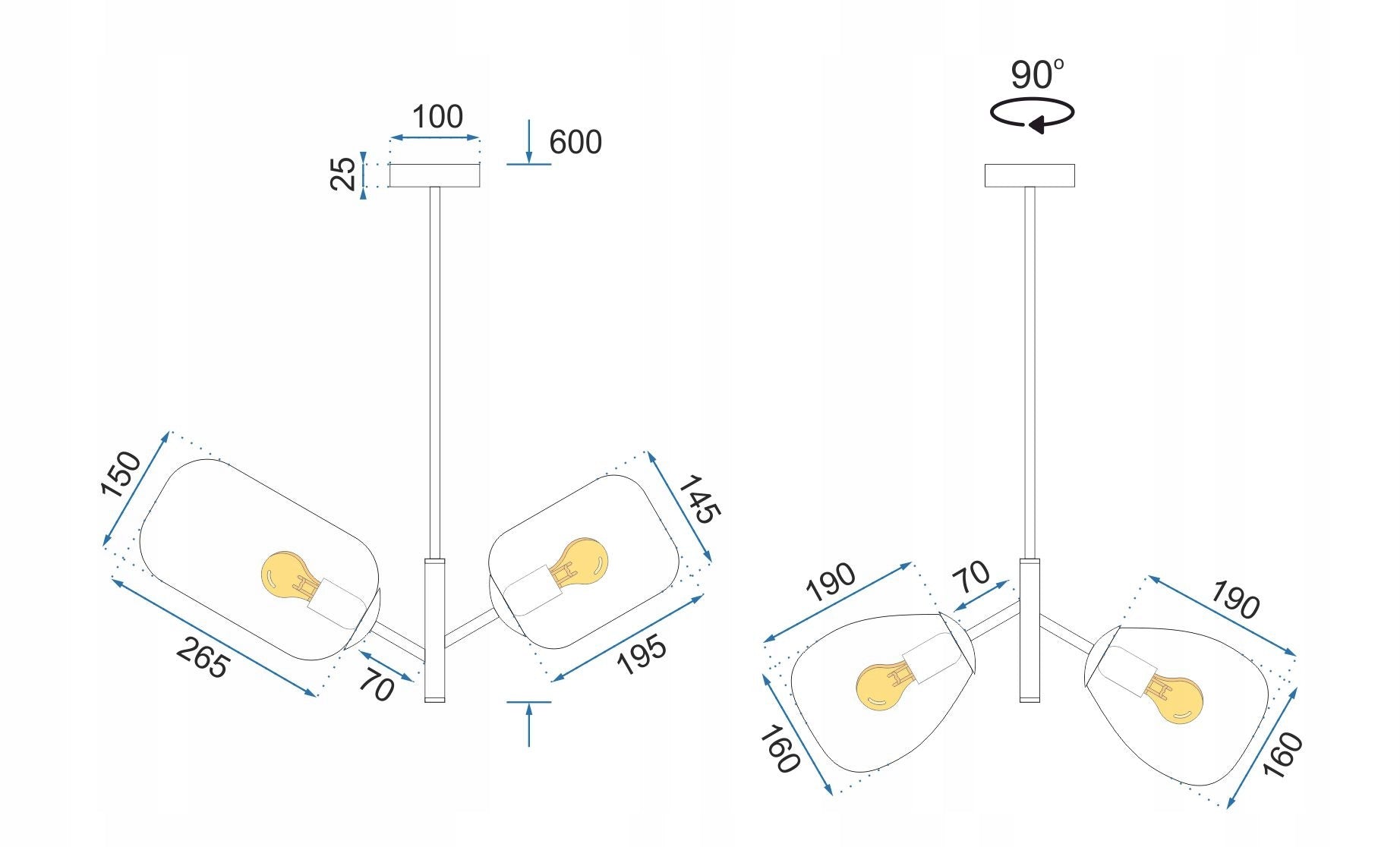 Pakabinamas šviestuvas Toollight
