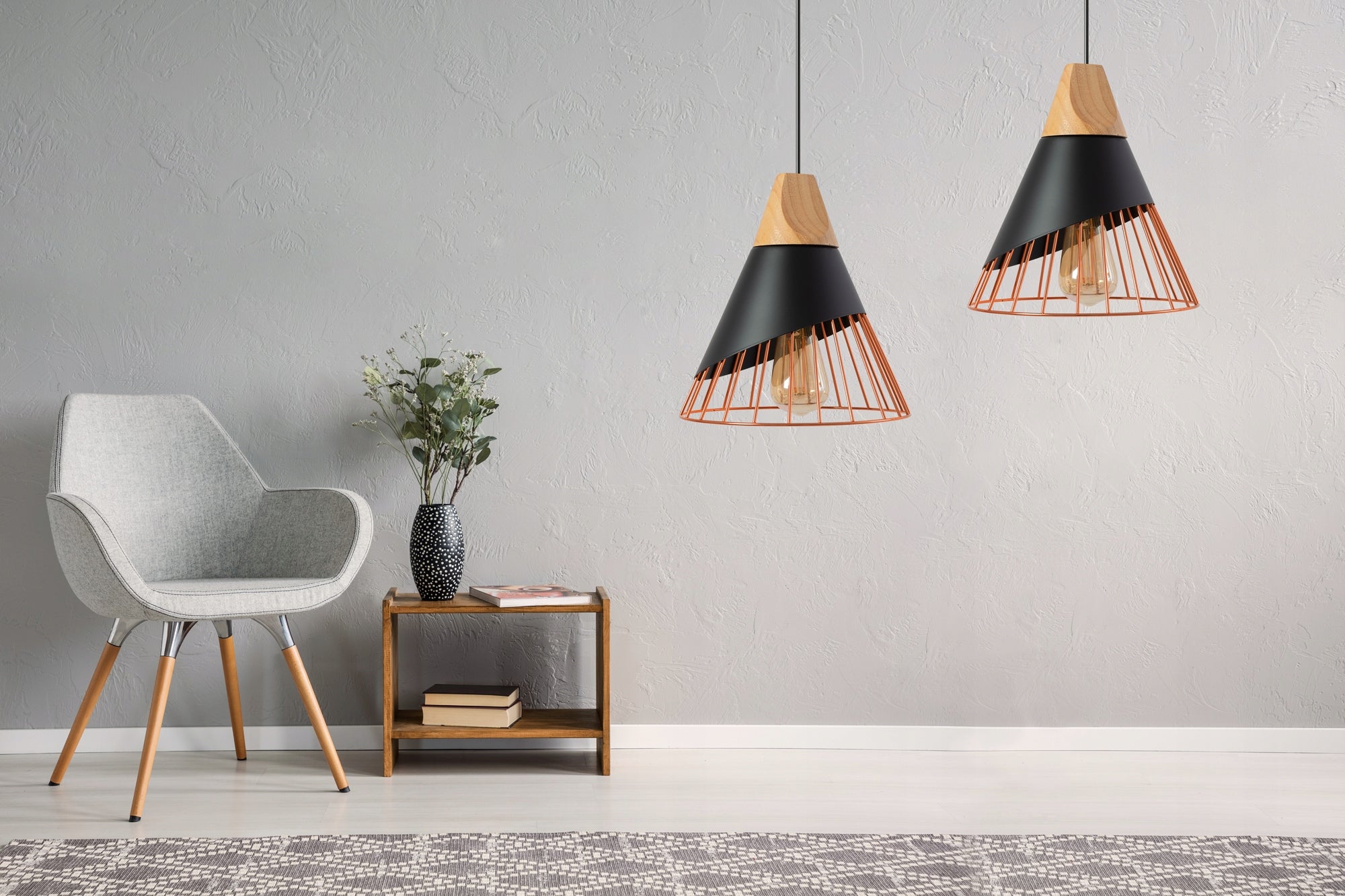 Skandinaviškas pakabinamas šviestuvas