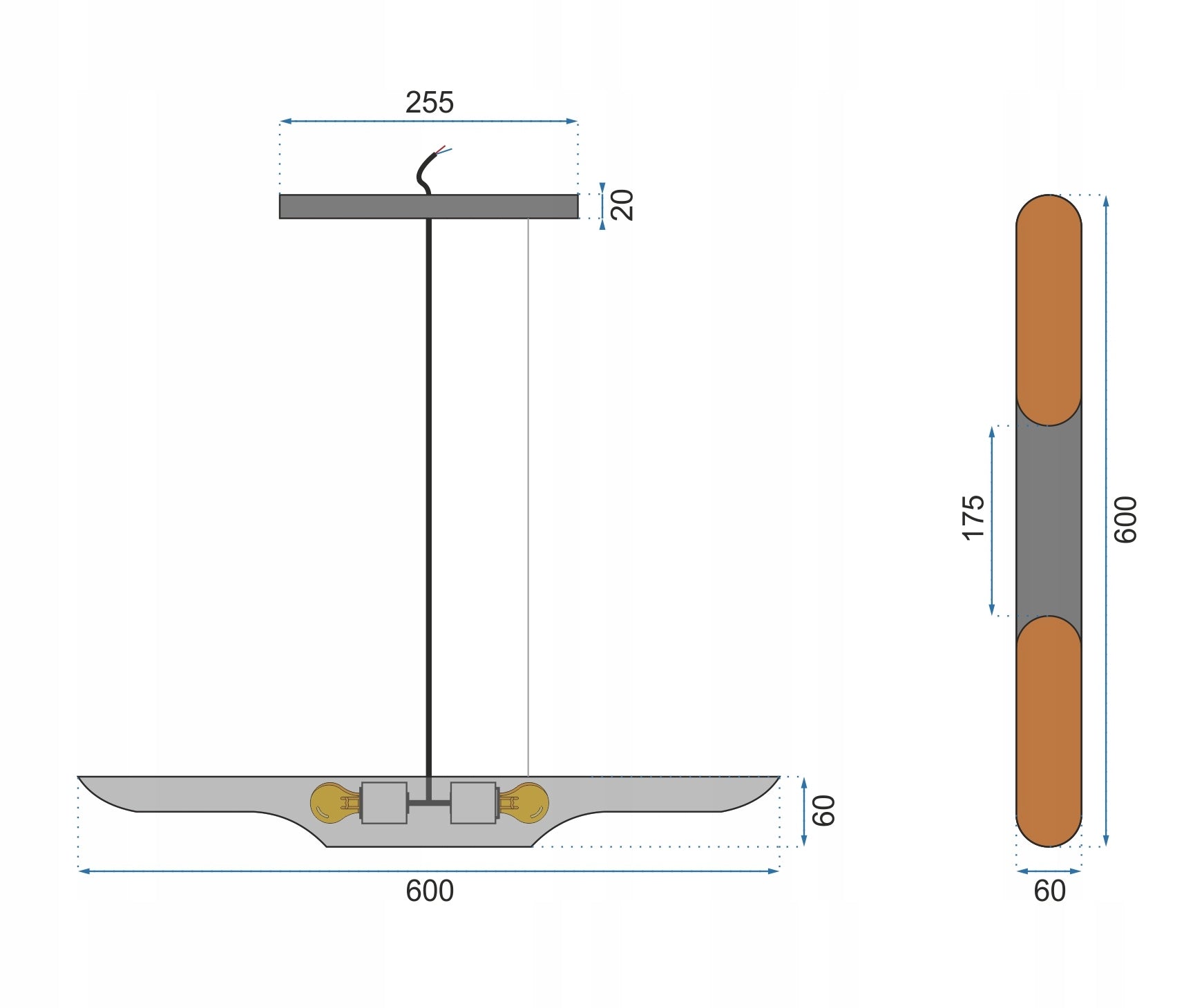 Pakabinamas šviestuvas Toollight Loft