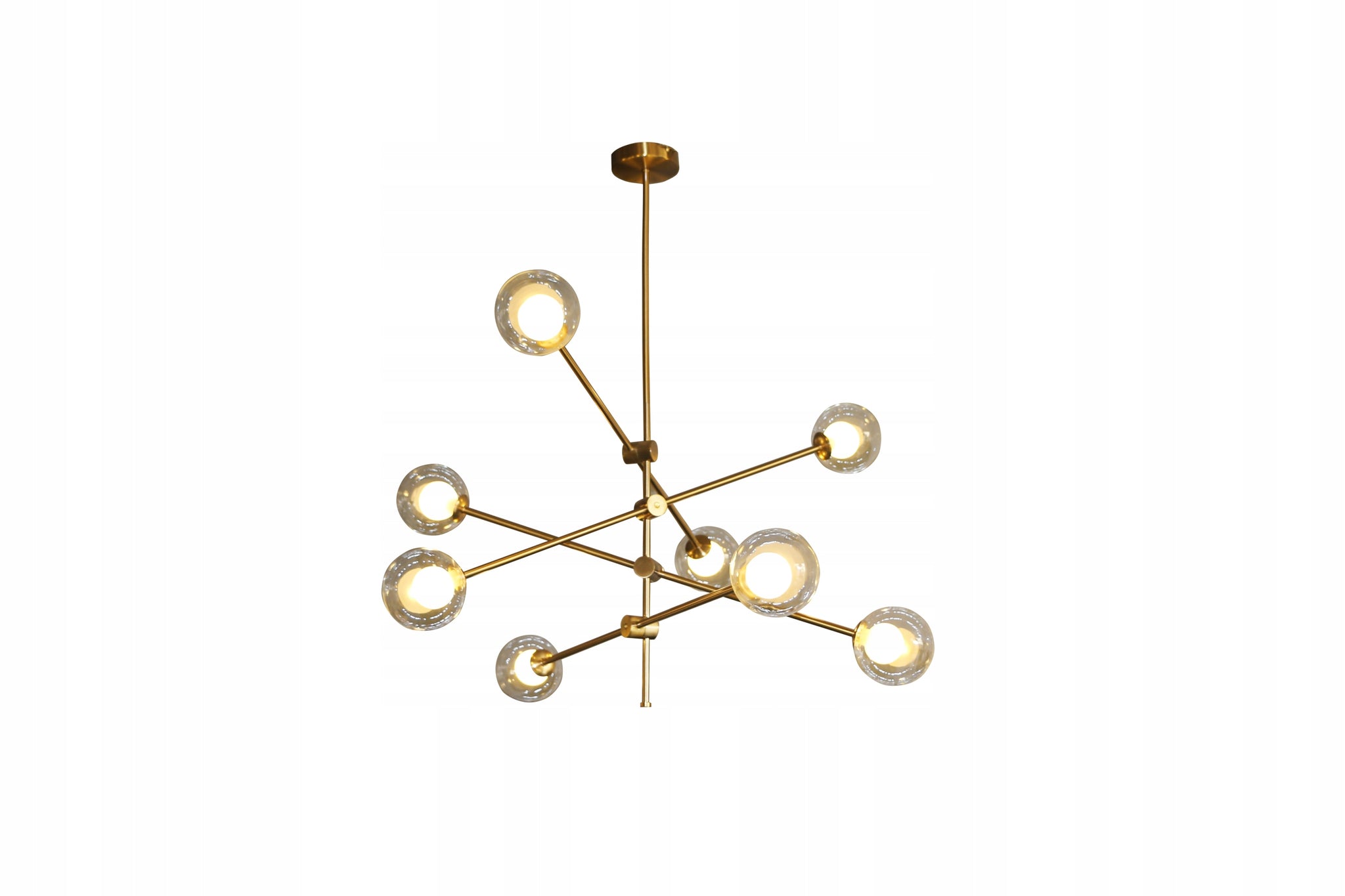 Kabantis šviestuvas Mikka LED Loft G9 geltonos ir auksinės spalvos