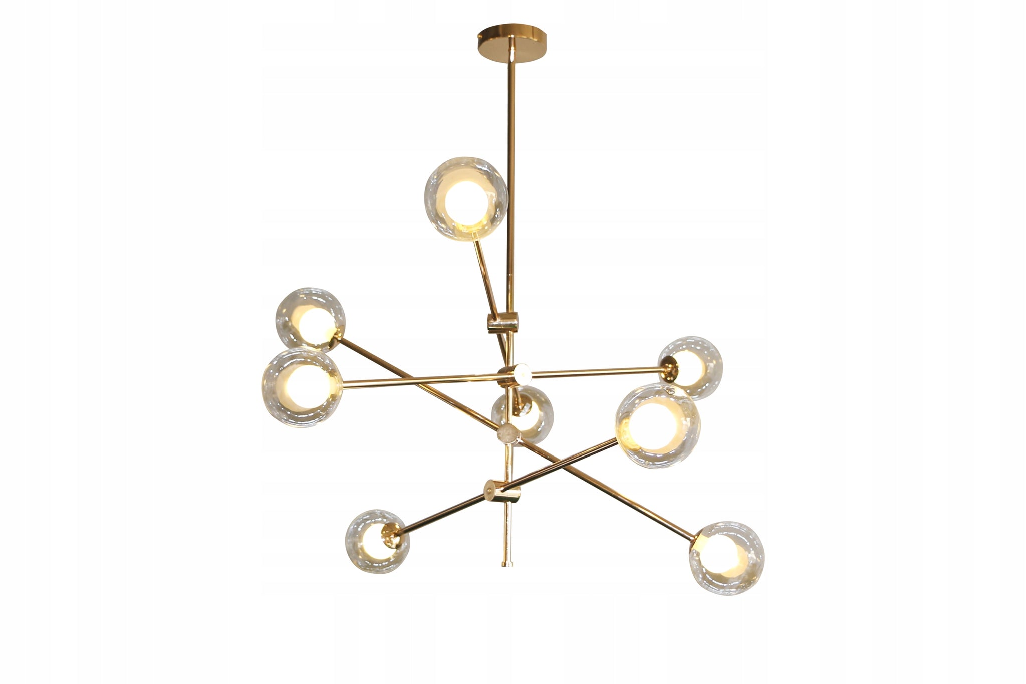 Kabantis šviestuvas Mikka LED Loft G9 geltonos ir auksinės spalvos