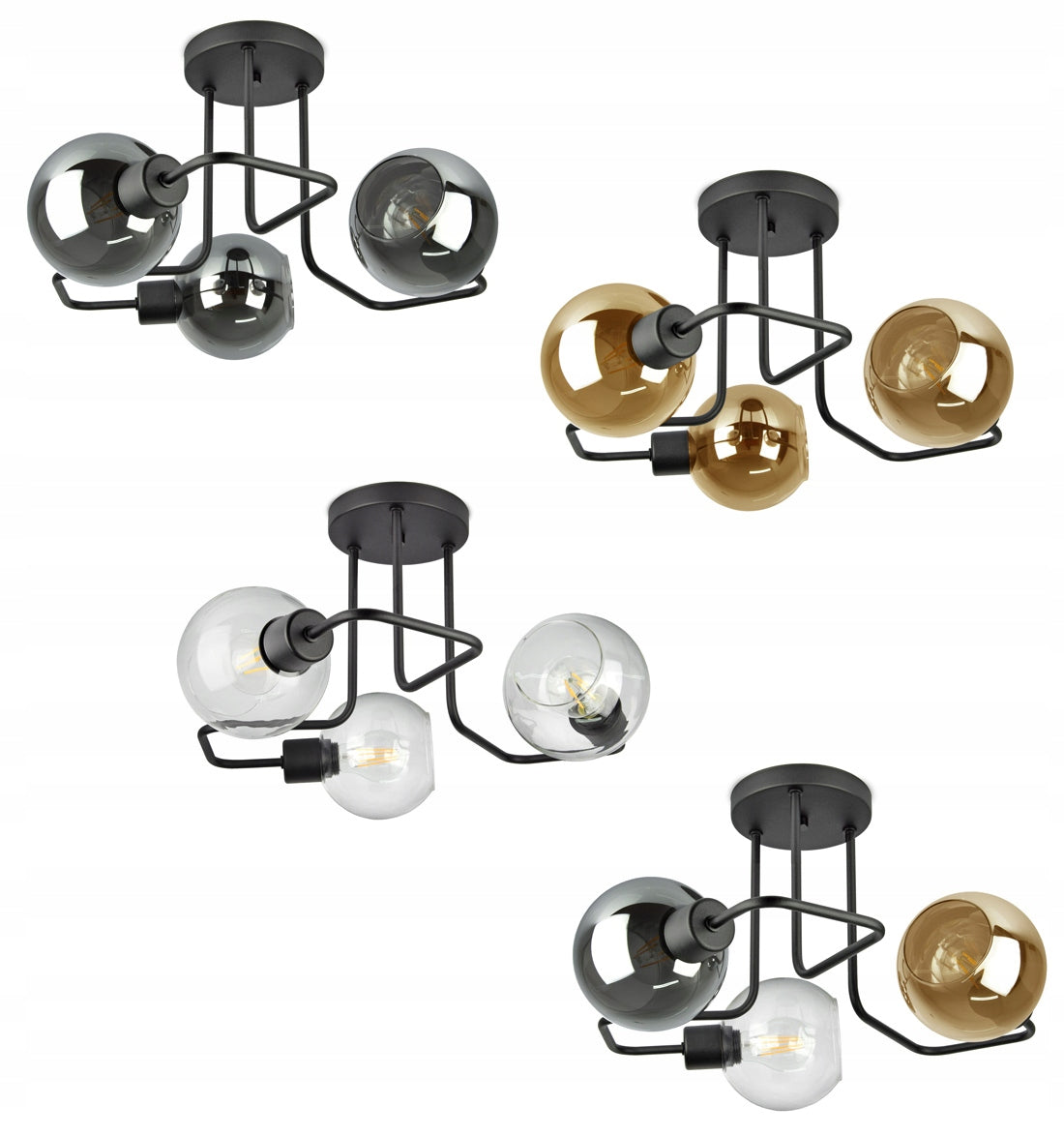 Trijų dalių pakabinamas šviestuvas