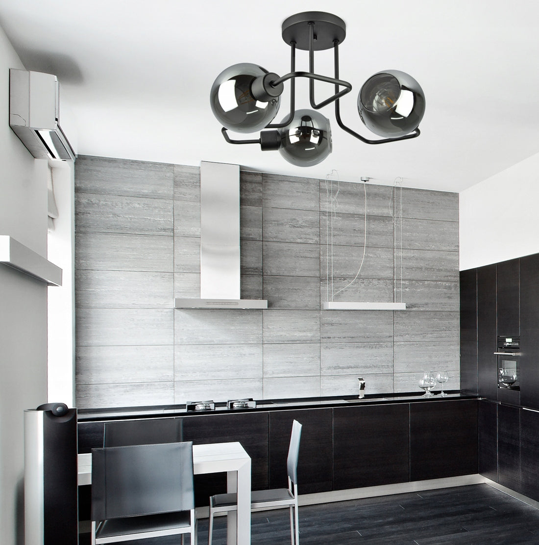 Trijų dalių pakabinamas šviestuvas