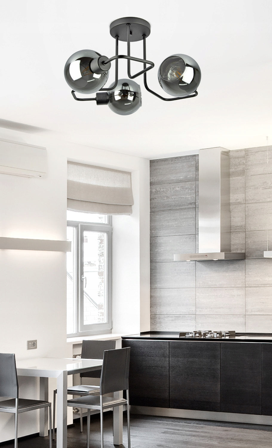 Trijų dalių pakabinamas šviestuvas