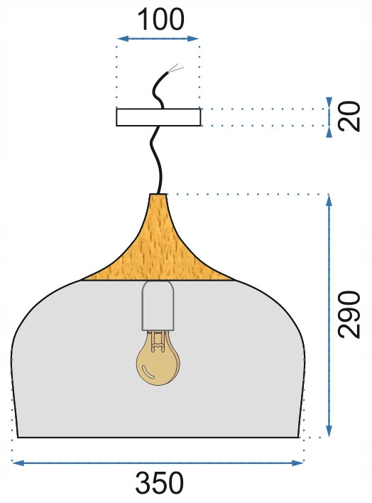 Pakabinamas šviestuvas Toollight BARI APP182-1CP