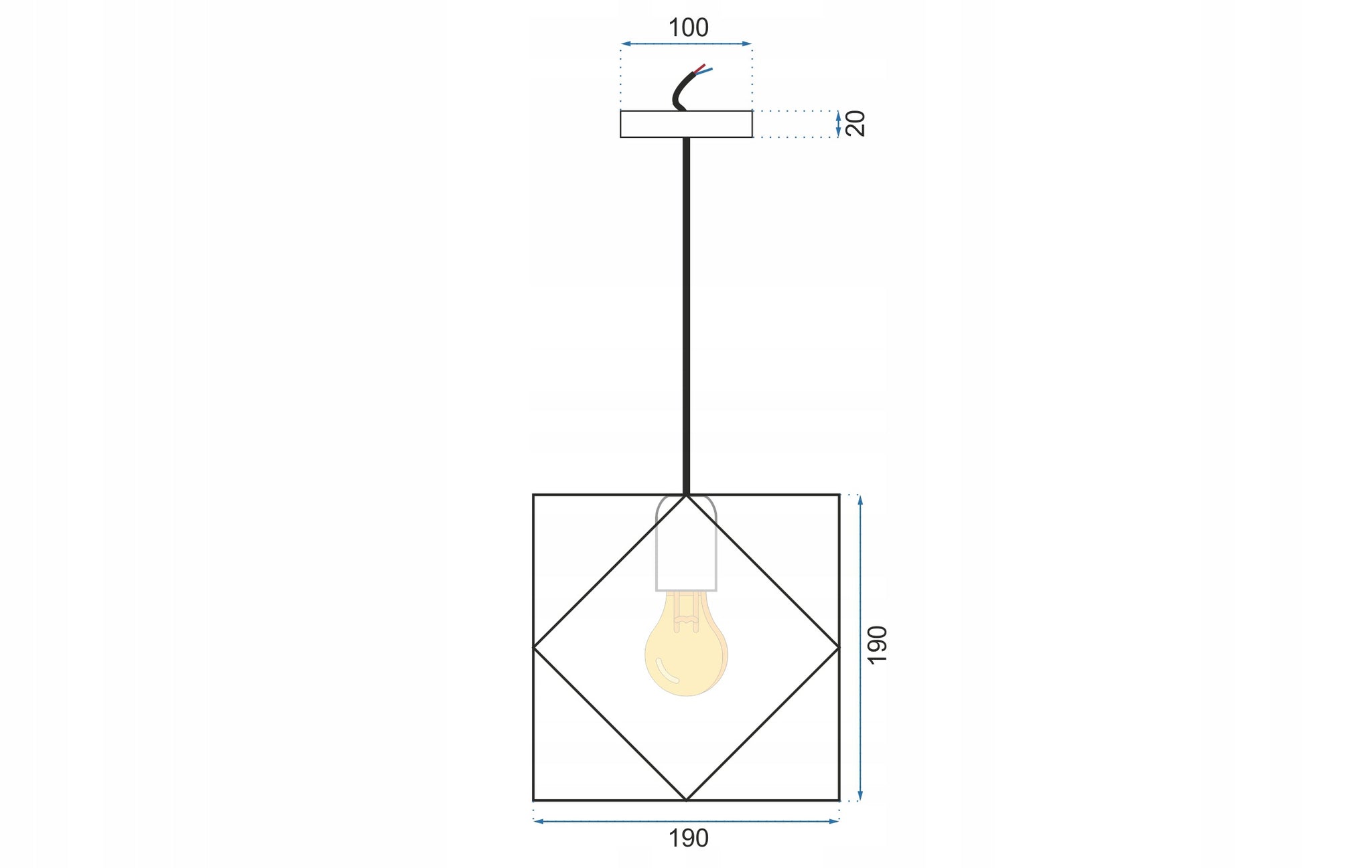 Pakabinamas šviestuvas Toollight Porto