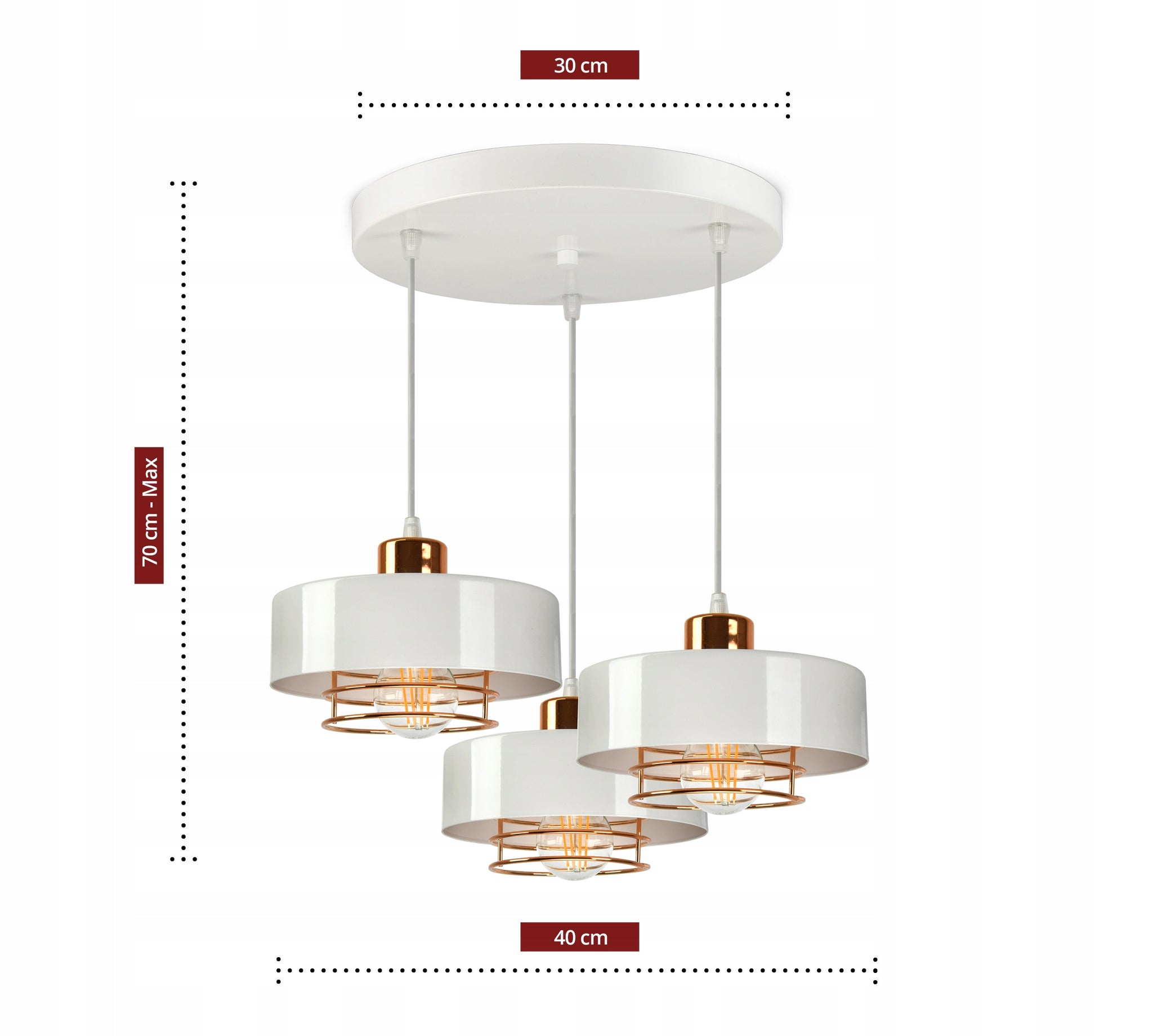 Pakabinamas šviestuvas Luxolar 754-EZ3B 3xE27 60W