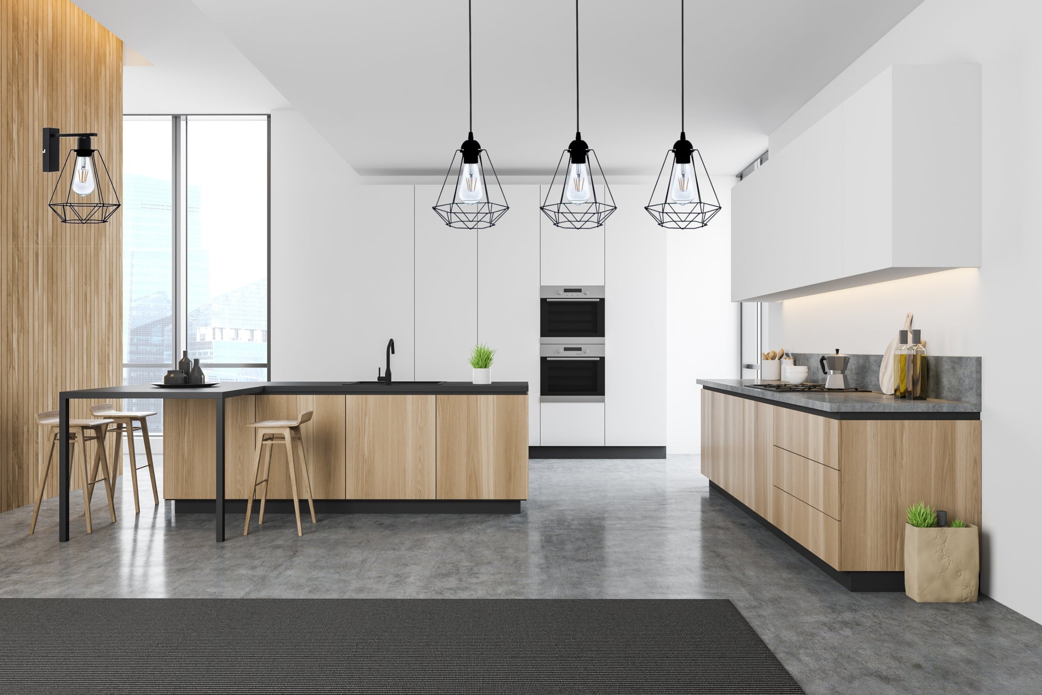 Pakabinamas šviestuvas Light Kwadrat E27 60W