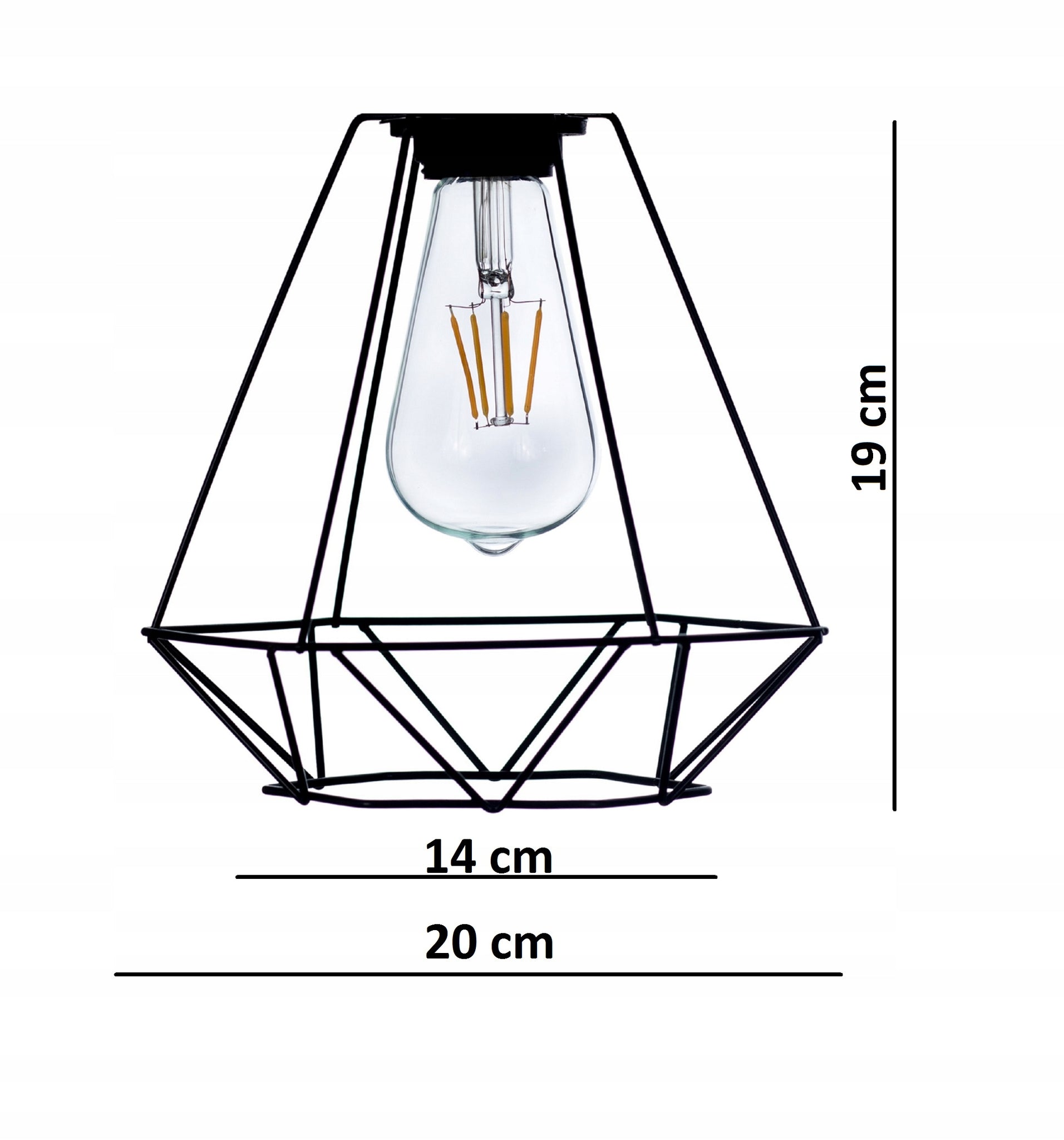 Pakabinamas šviestuvas Light Kwadrat E27 60W