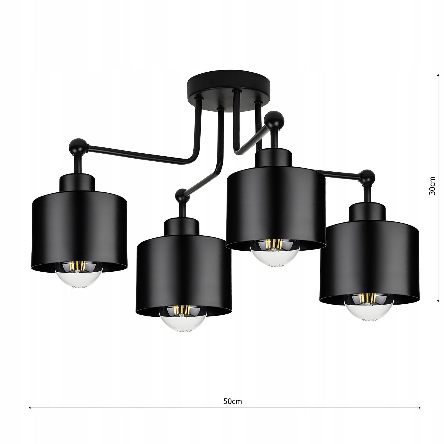 Ledlux LX-1099 4-turių dalių šviestuvas