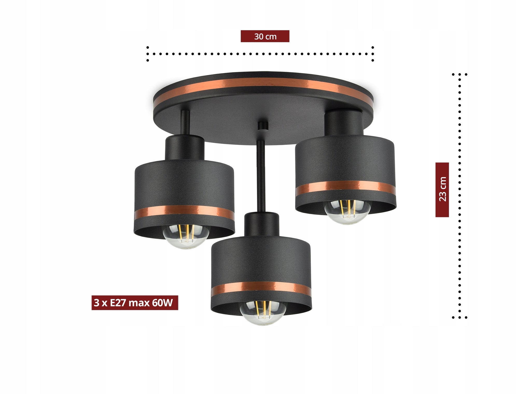 Pakabinamas šviestuvas Luxolar 383 E27 3x60W